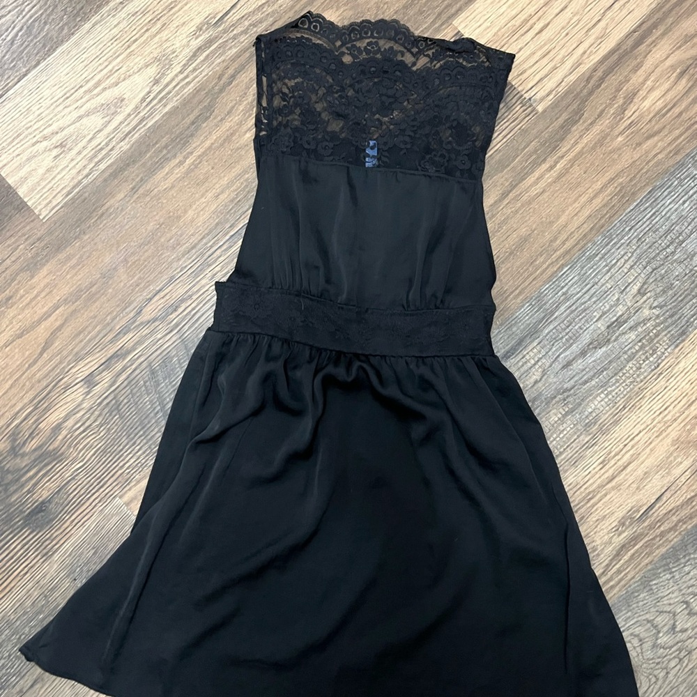Free People Elegant Black Lace Dress